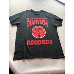 The Untouchable Death Row Records T shirt Size‎ Large Black Dr Dre Snoop Dogg